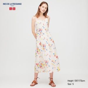[SOLD] Uniqlo Ines De La Fressange Floral Maxi Dress